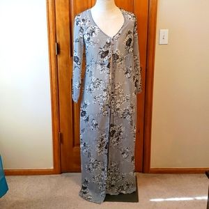 Floor length womens cover up/duster